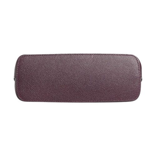 Dolce & Gabbana Dark Purple Leather DG Logo Zip Around Hand Purse Wallet