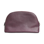 Dolce & Gabbana Dark Purple Leather DG Logo Zip Around Hand Purse Wallet