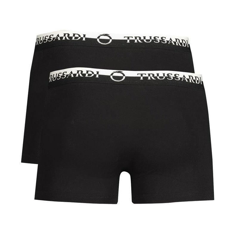 Trussardi Black Cotton Men's Boxer