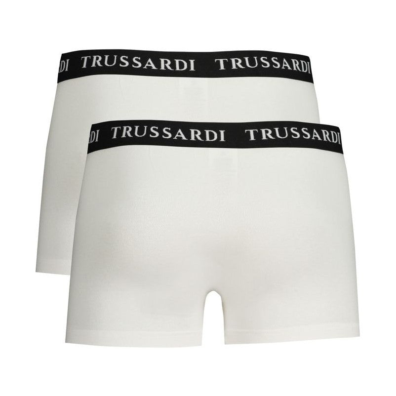 Trussardi White Cotton Men's Boxer Brief