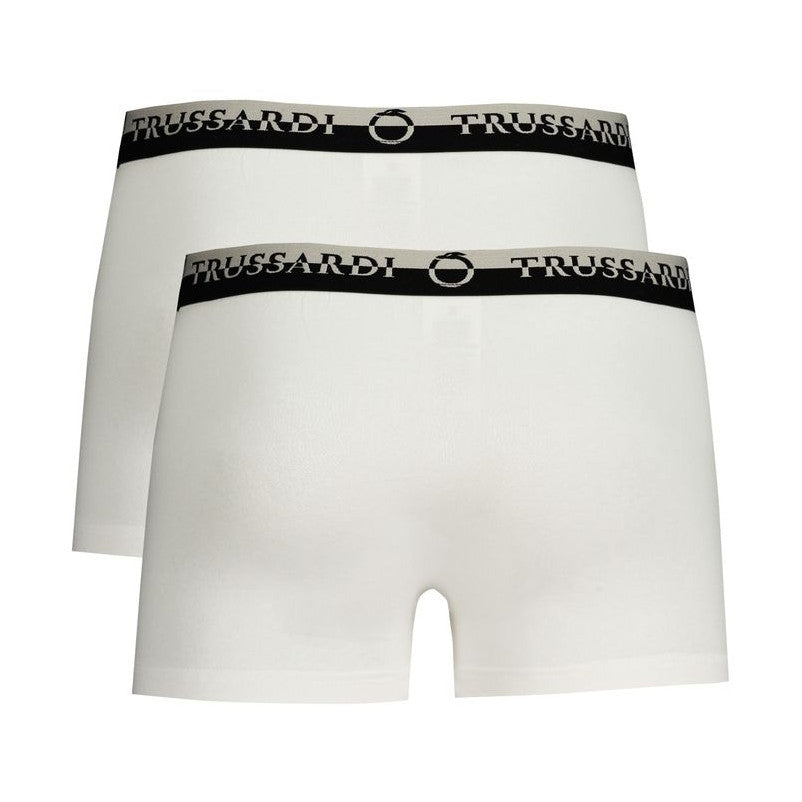 Trussardi White Cotton Men's Boxer Brief