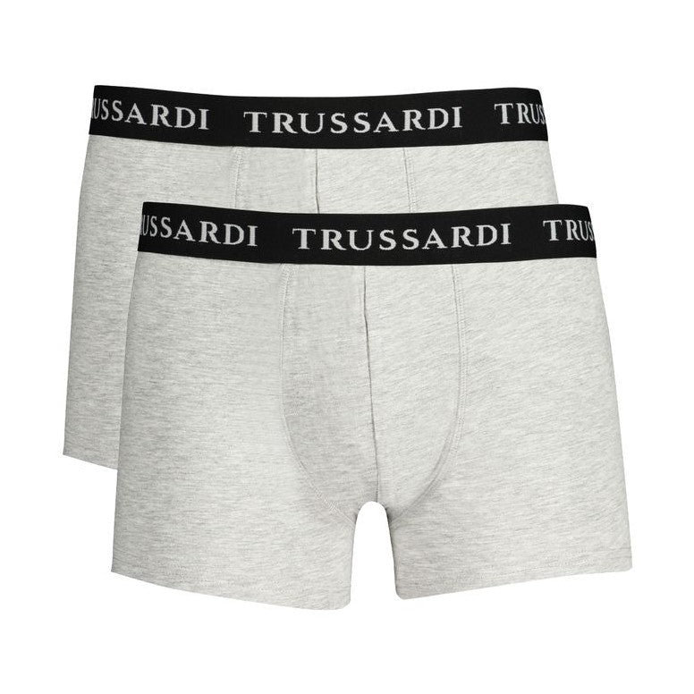Trussardi Grigio Cotton Men's Boxer Underwear