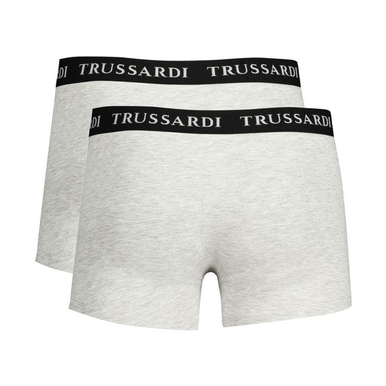 Trussardi Grigio Cotton Men's Boxer Underwear