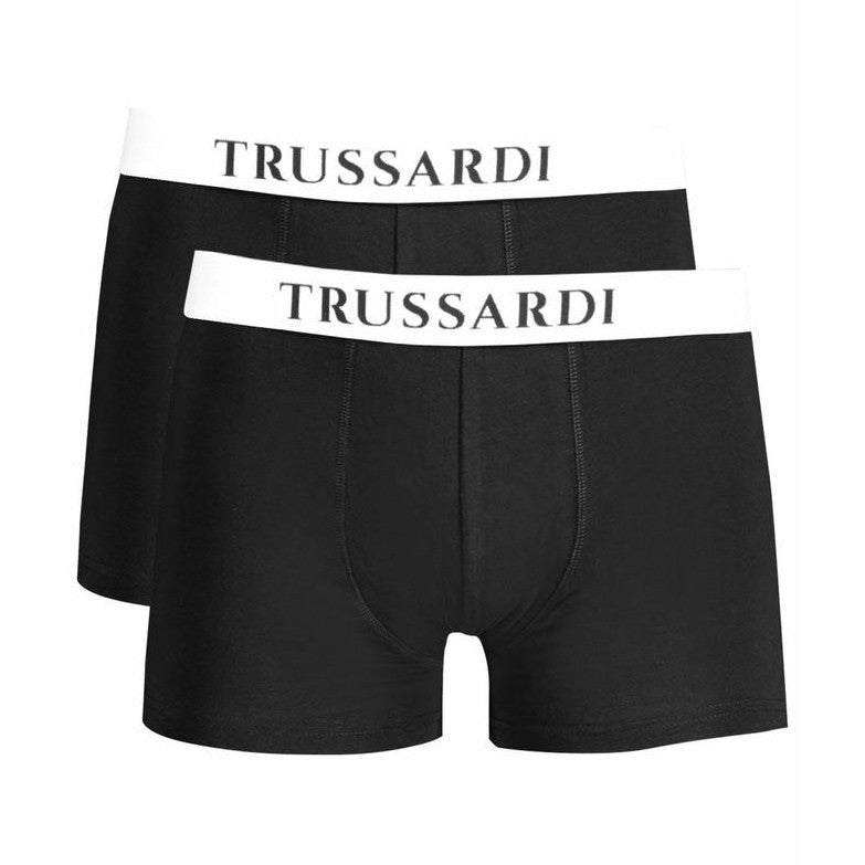 Trussardi Black Cotton Men's Boxer Briefs
