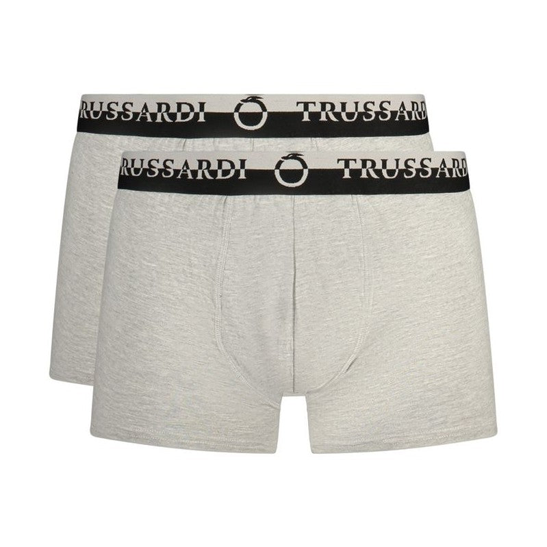 Trussardi Grigio Cotton Men Boxer Short