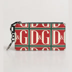Dolce & Gabbana Green Calf Leather Logo Print Monogram Card Holder Wallet