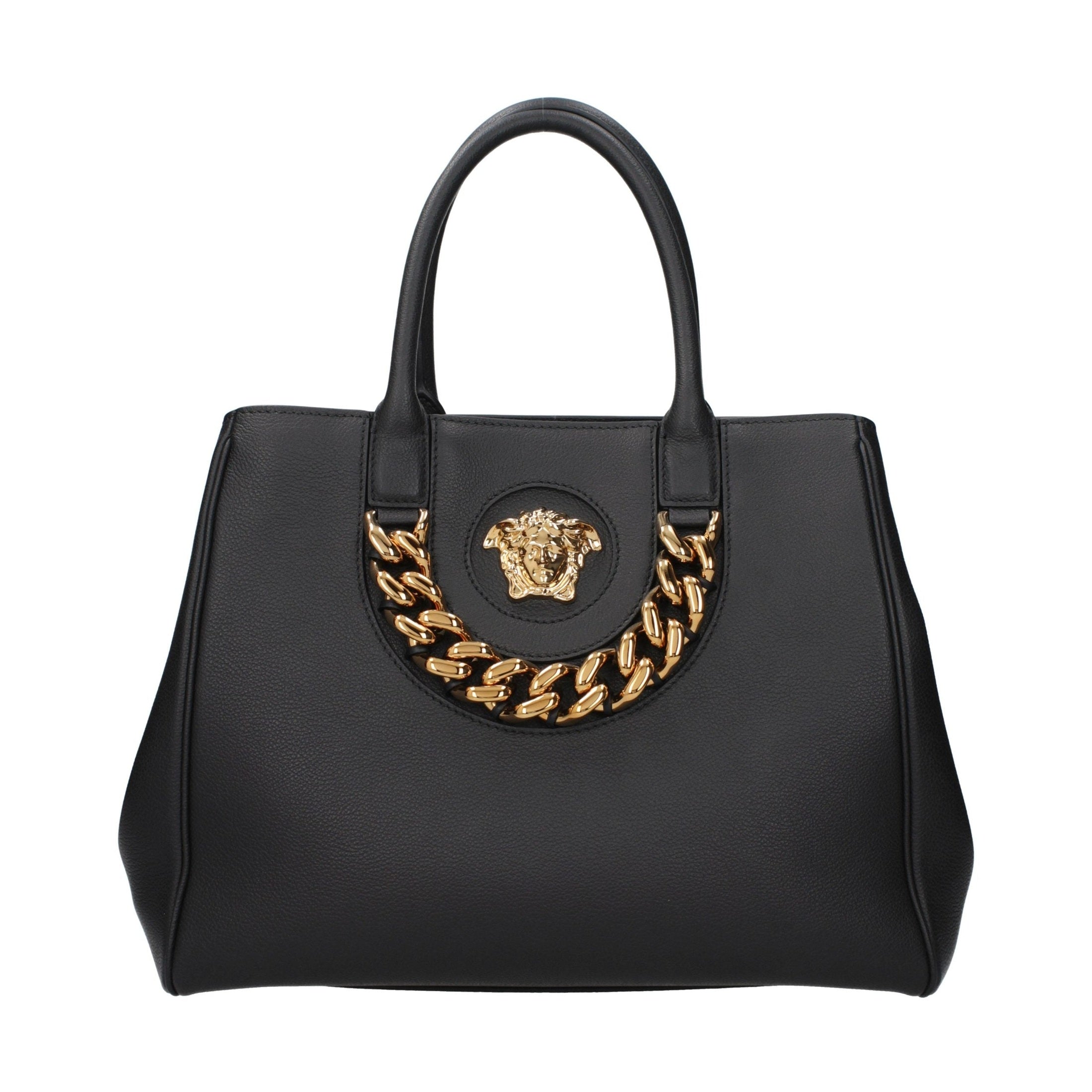 Versace Black Leather Handbag