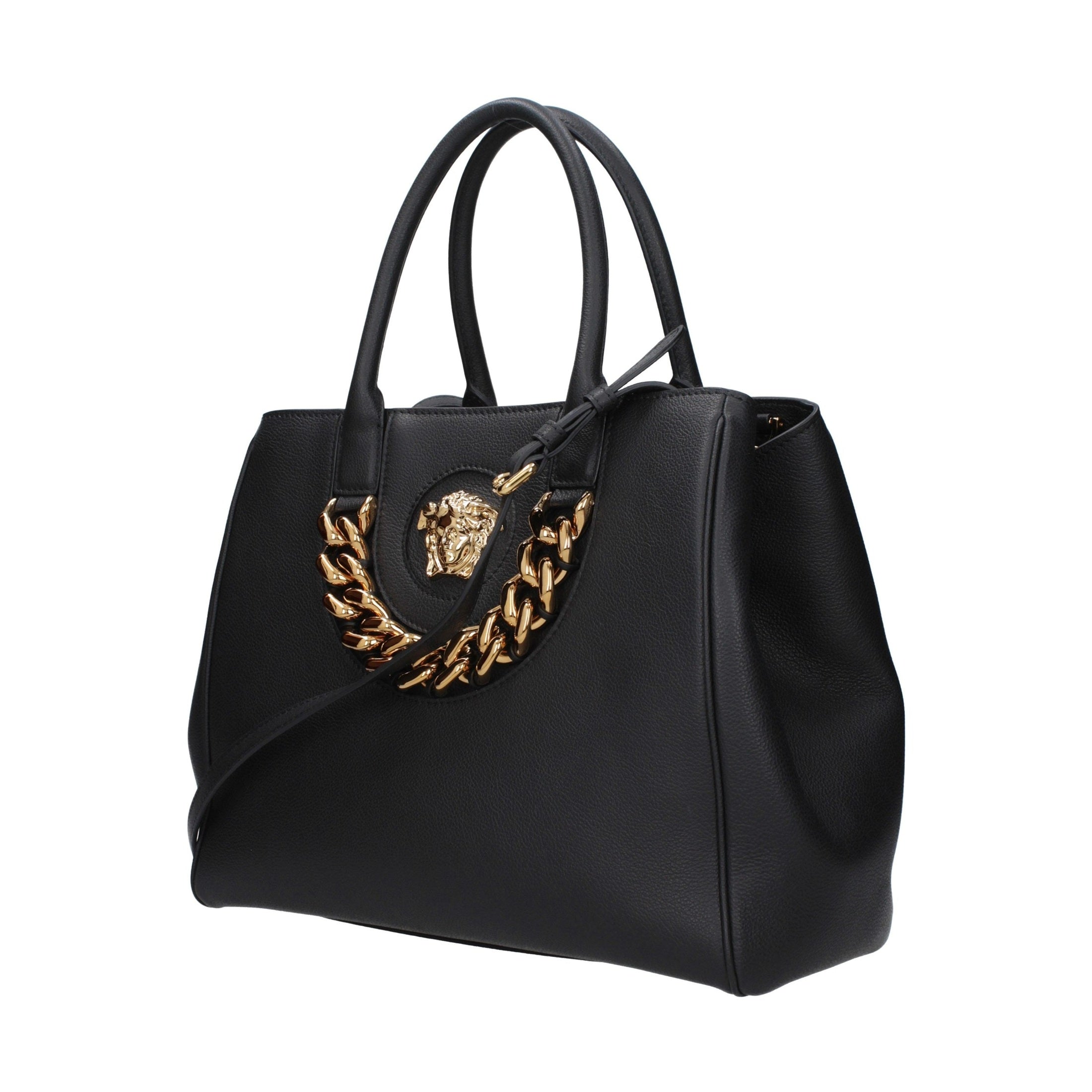 Versace Black Leather Handbag