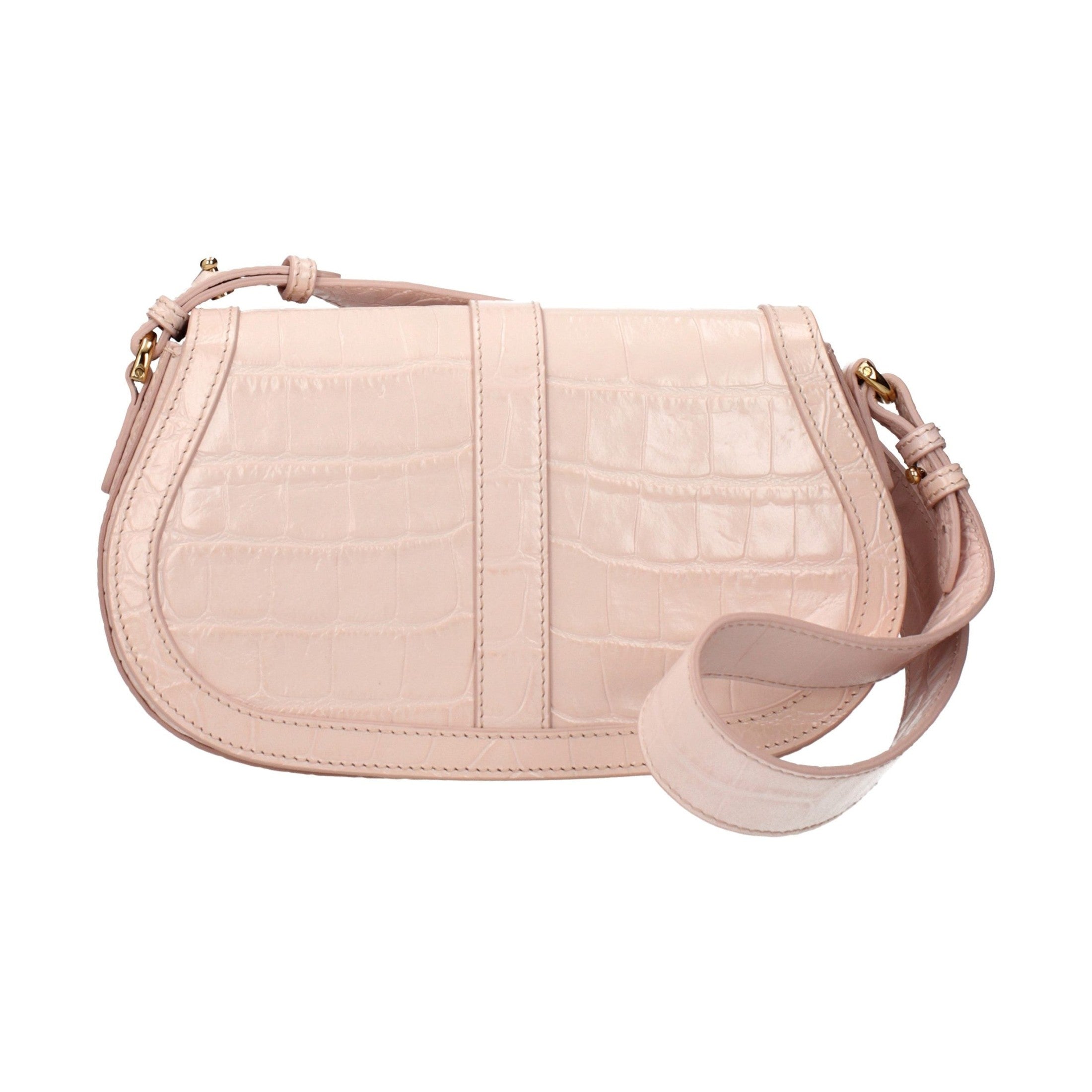Versace Pink Leather Shoulder Bag