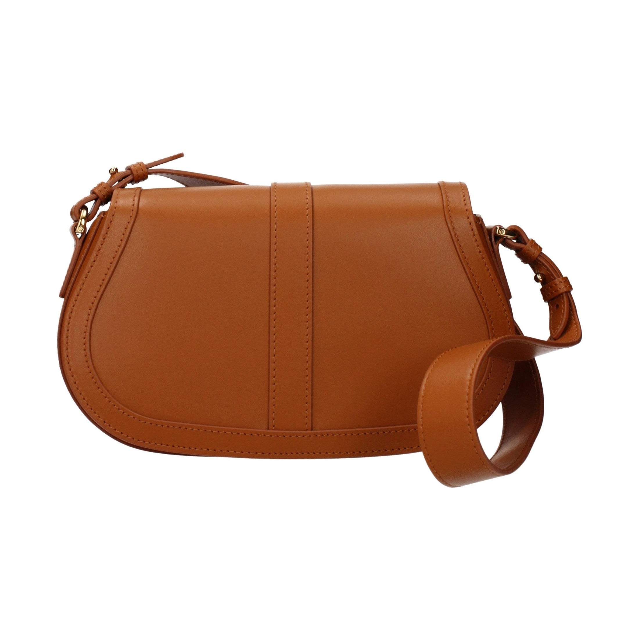 Versace Brown Leather Shoulder Bag