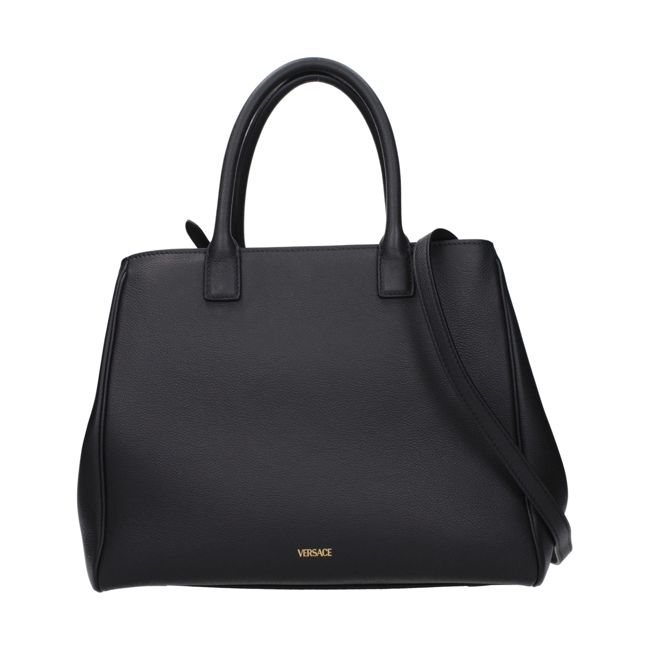 Versace Black Leather Handbag