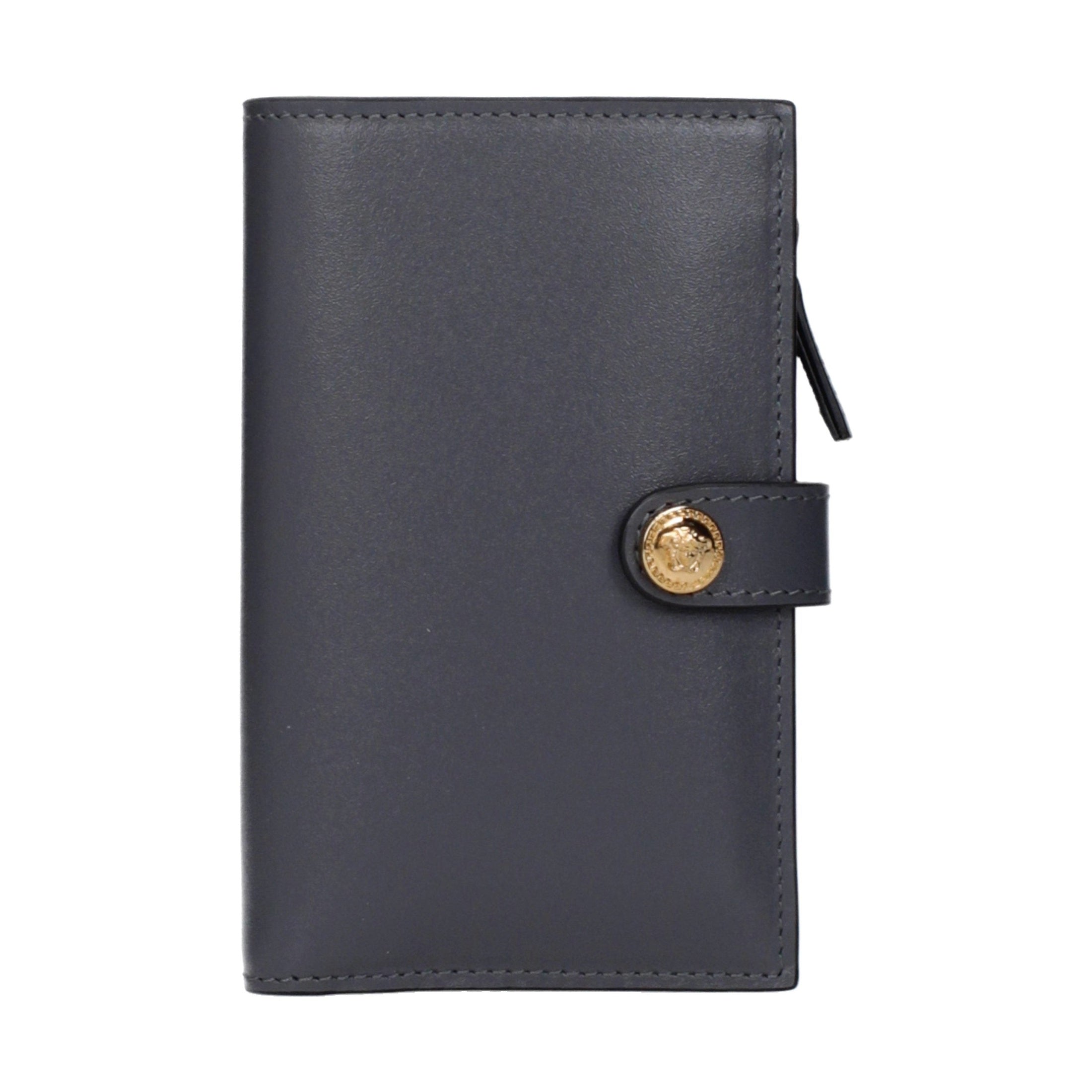 Versace Gray Leather Wallet