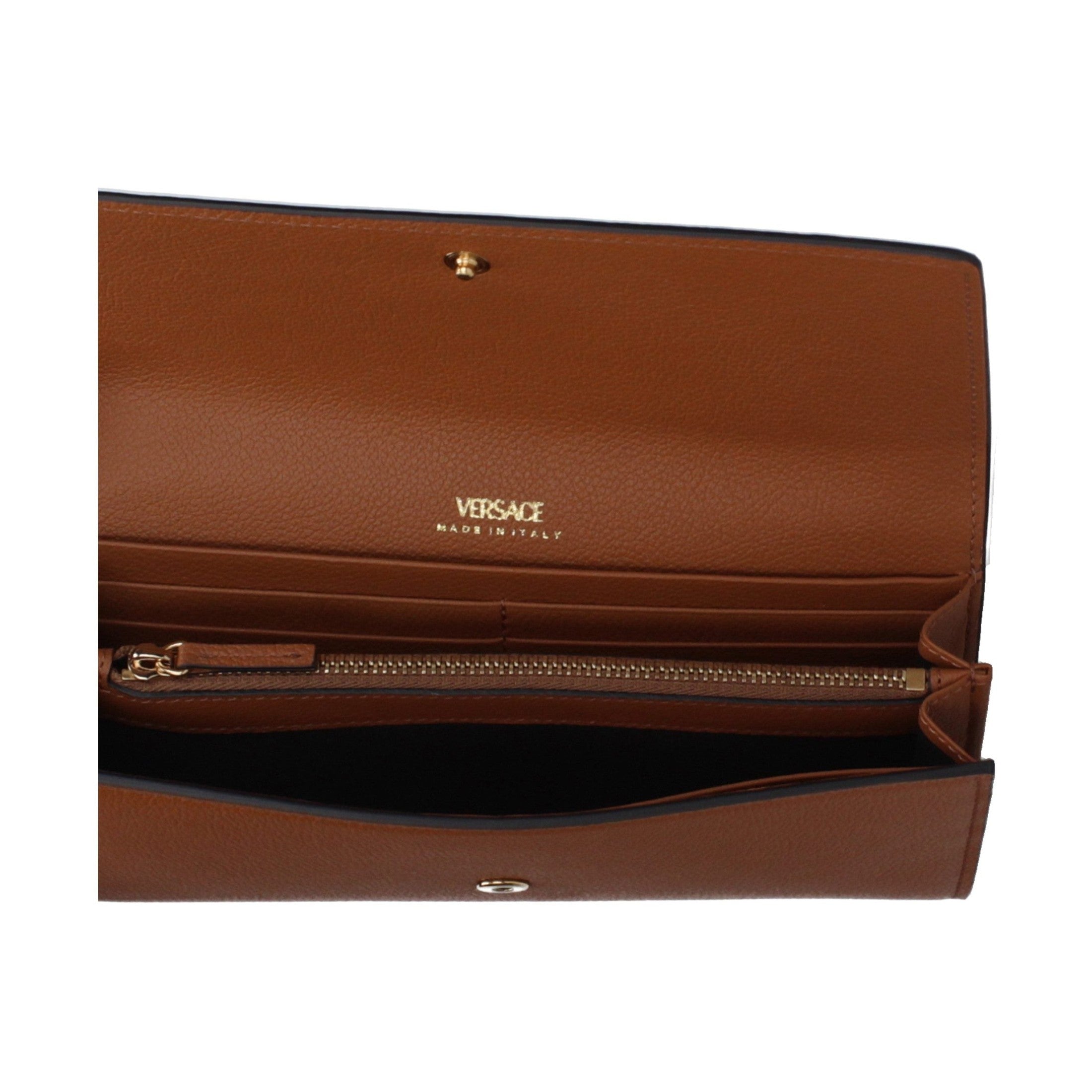 Versace Brown Leather Wallet