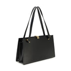 Versace Black Calf Leather Bos Taurus Shoulder Bag