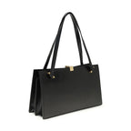 Versace Black Calf Leather Bos Taurus Shoulder Bag