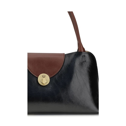 Versace Black Calf Leather Bos Taurus Shoulder Bag