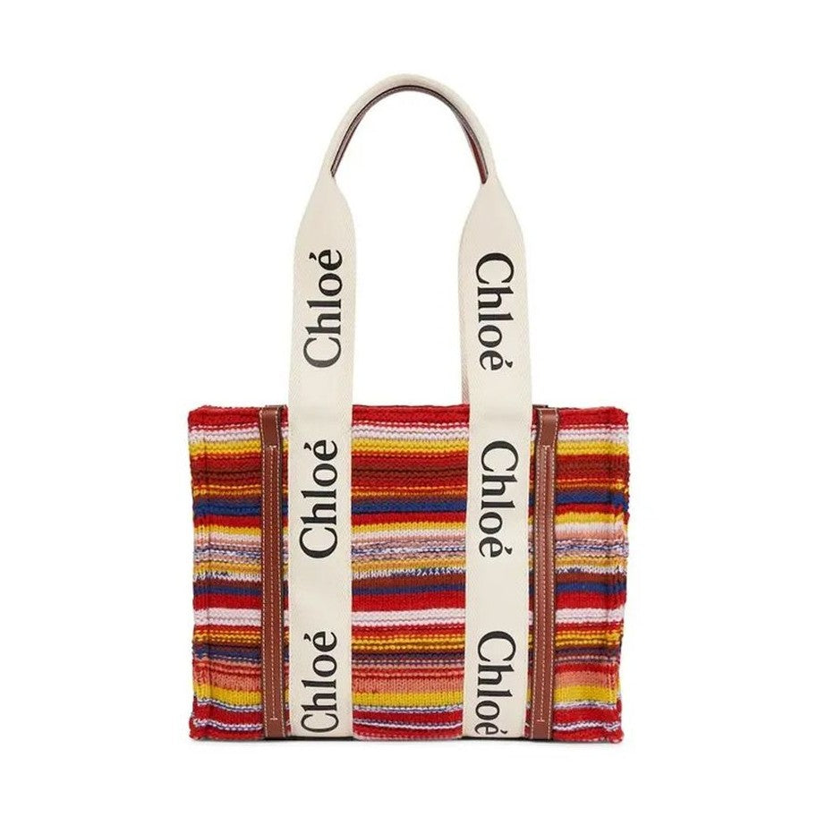 Chloé Multicolor Wool Tote Bag