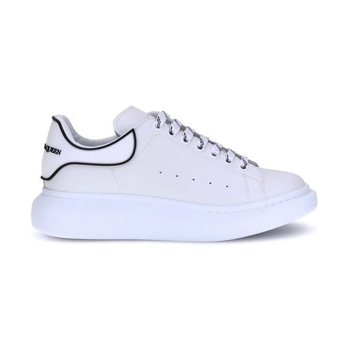 Alexander McQueen White Calf Leather Bos Taurus Platform Sneakers