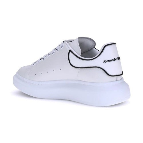 Alexander McQueen White Calf Leather Bos Taurus Platform Sneakers
