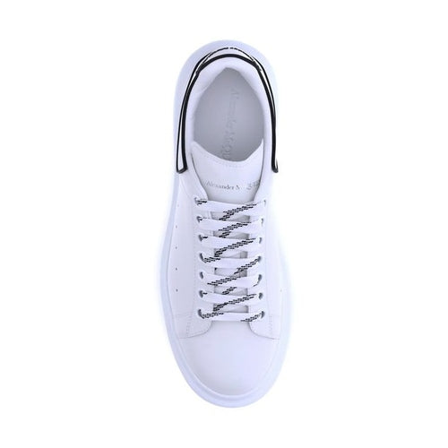 Alexander McQueen White Calf Leather Bos Taurus Platform Sneakers