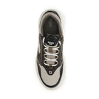Fendi Black Calf Leather Bos Taurus Chunky Sneakers