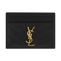 Saint Laurent Black Calf Leather Bos Taurus Wallet