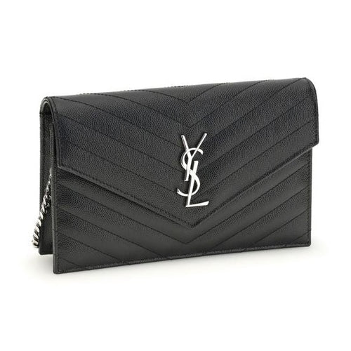 Saint Laurent Black Calf Leather Bos Taurus Shoulder Bag