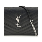 Saint Laurent Black Calf Leather Bos Taurus Wallet