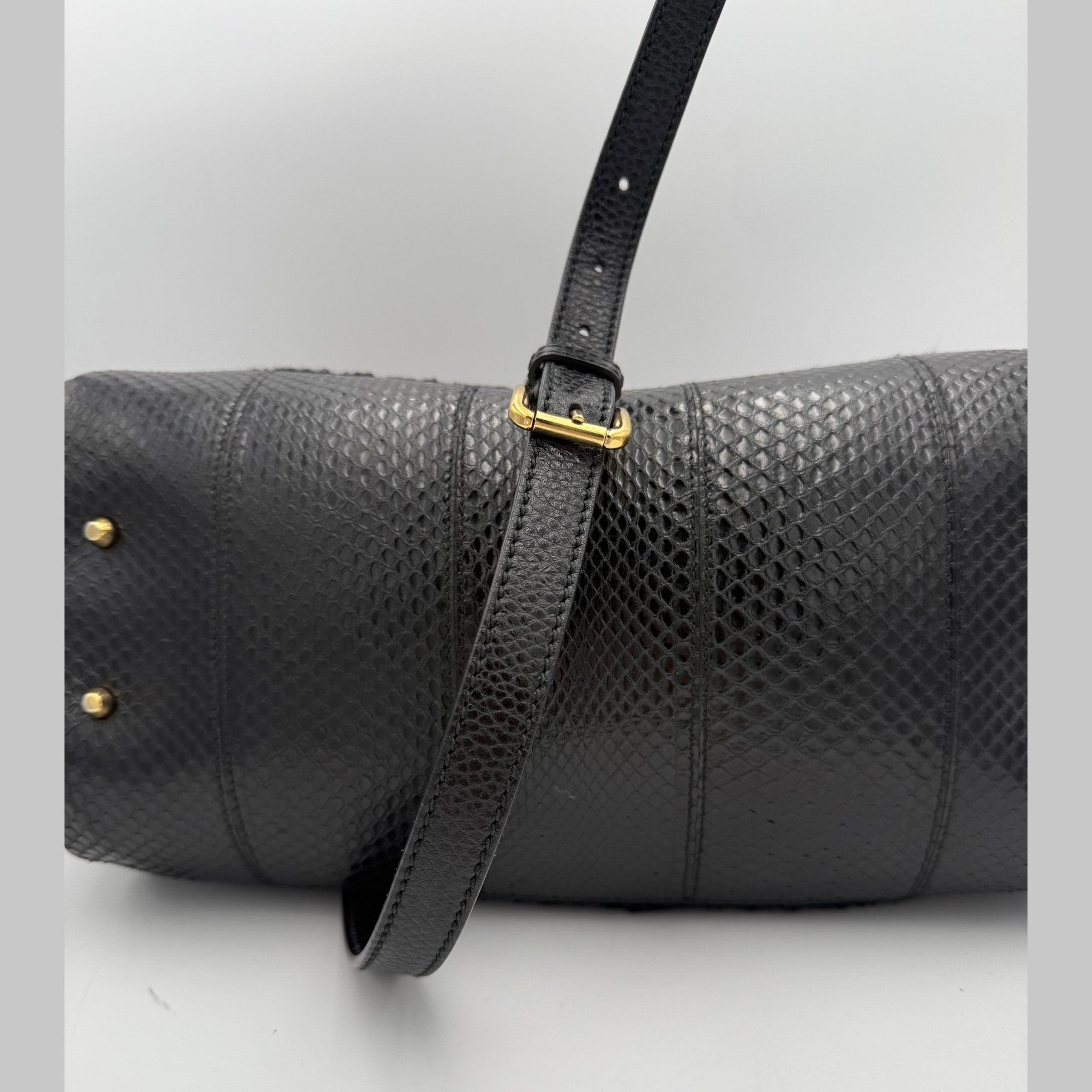 Dolce & Gabbana DOLCE & GABBANA Sicily Python and Macramé Handbag