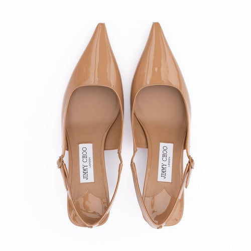 Jimmy Choo Biscuit Amel 50 Slingback Pumps
