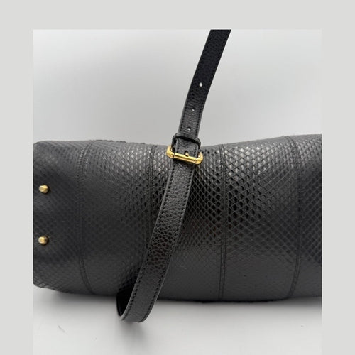 Dolce & Gabbana DOLCE & GABBANA Sicily Python and Macramé Handbag