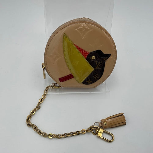 Louis Vuitton LOUIS VUITTON Micro Boite Chapeau Patent Patchwork LV Bird Coin Purse