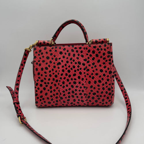 Dolce & Gabbana DOLCE & GABBANA Sicily in Reptile Skin Handbag