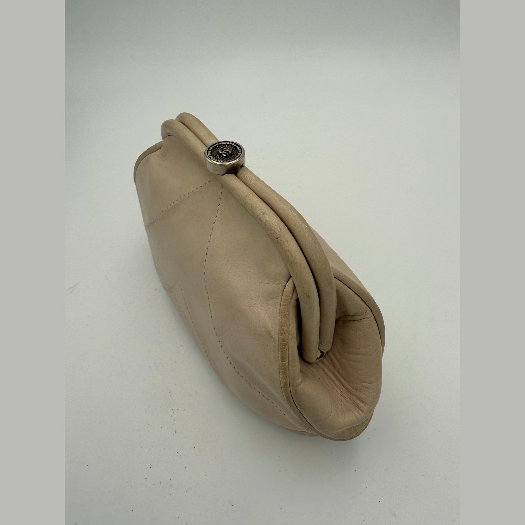 Chanel CHANEL Pochette with Hidden Chain Handbag