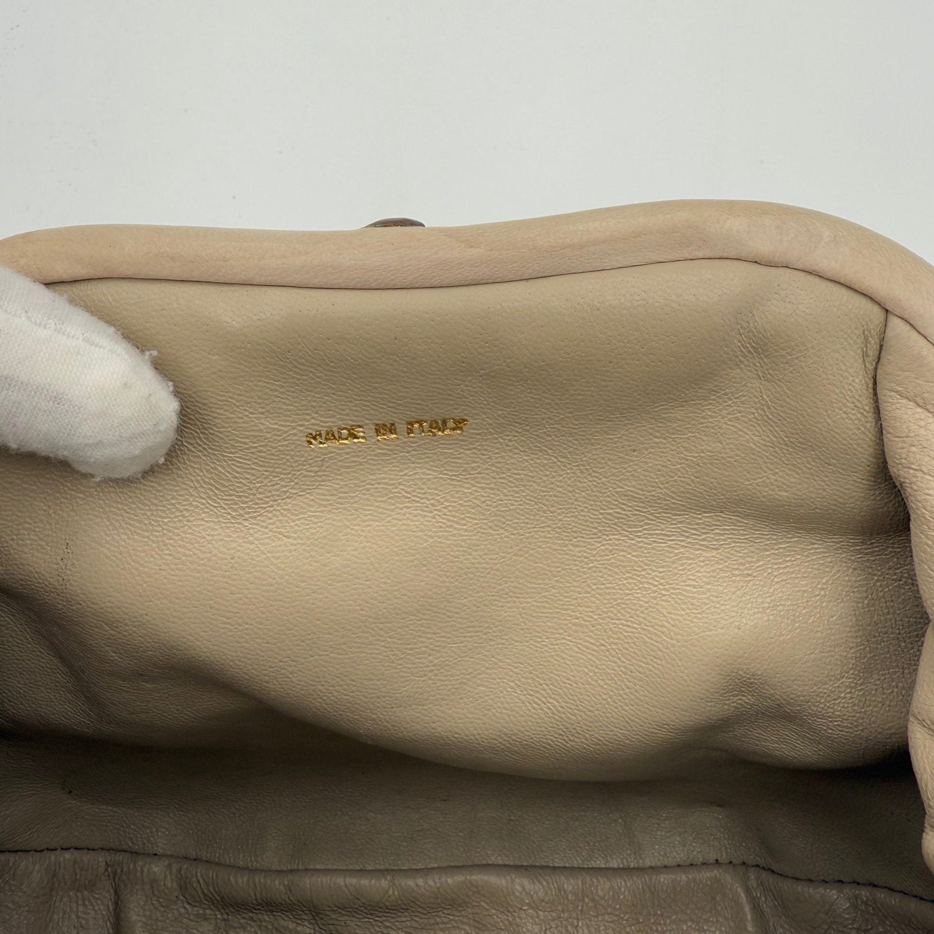 Chanel CHANEL Pochette with Hidden Chain Handbag