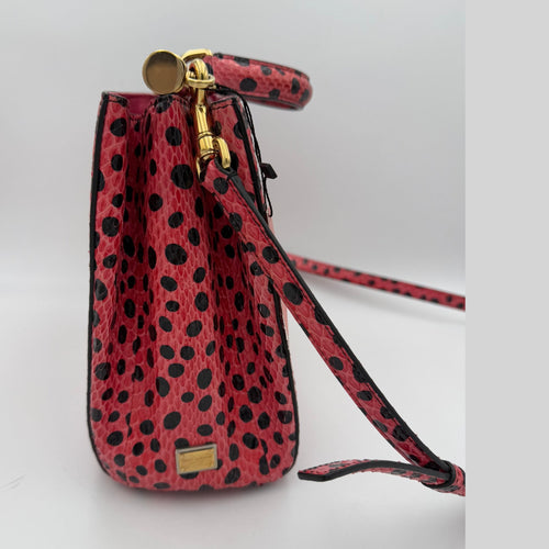 Dolce & Gabbana DOLCE & GABBANA Sicily in Reptile Skin Handbag