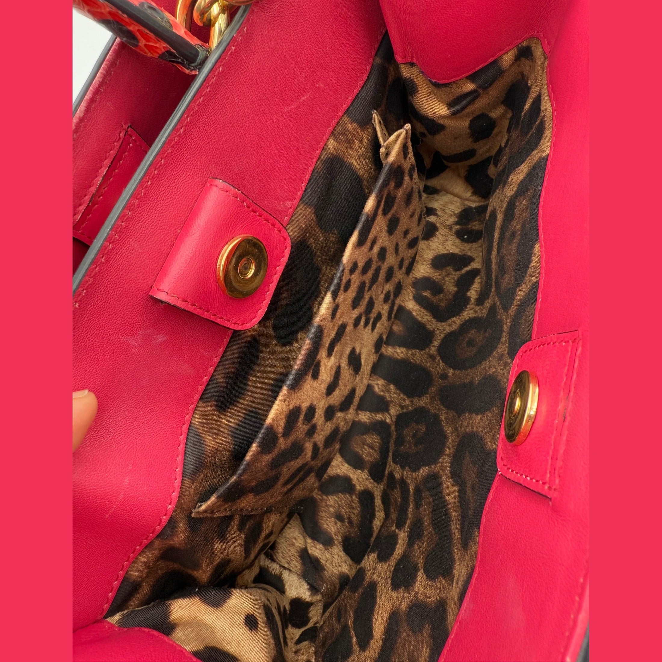 Dolce & Gabbana DOLCE & GABBANA Sicily in Reptile Skin Handbag