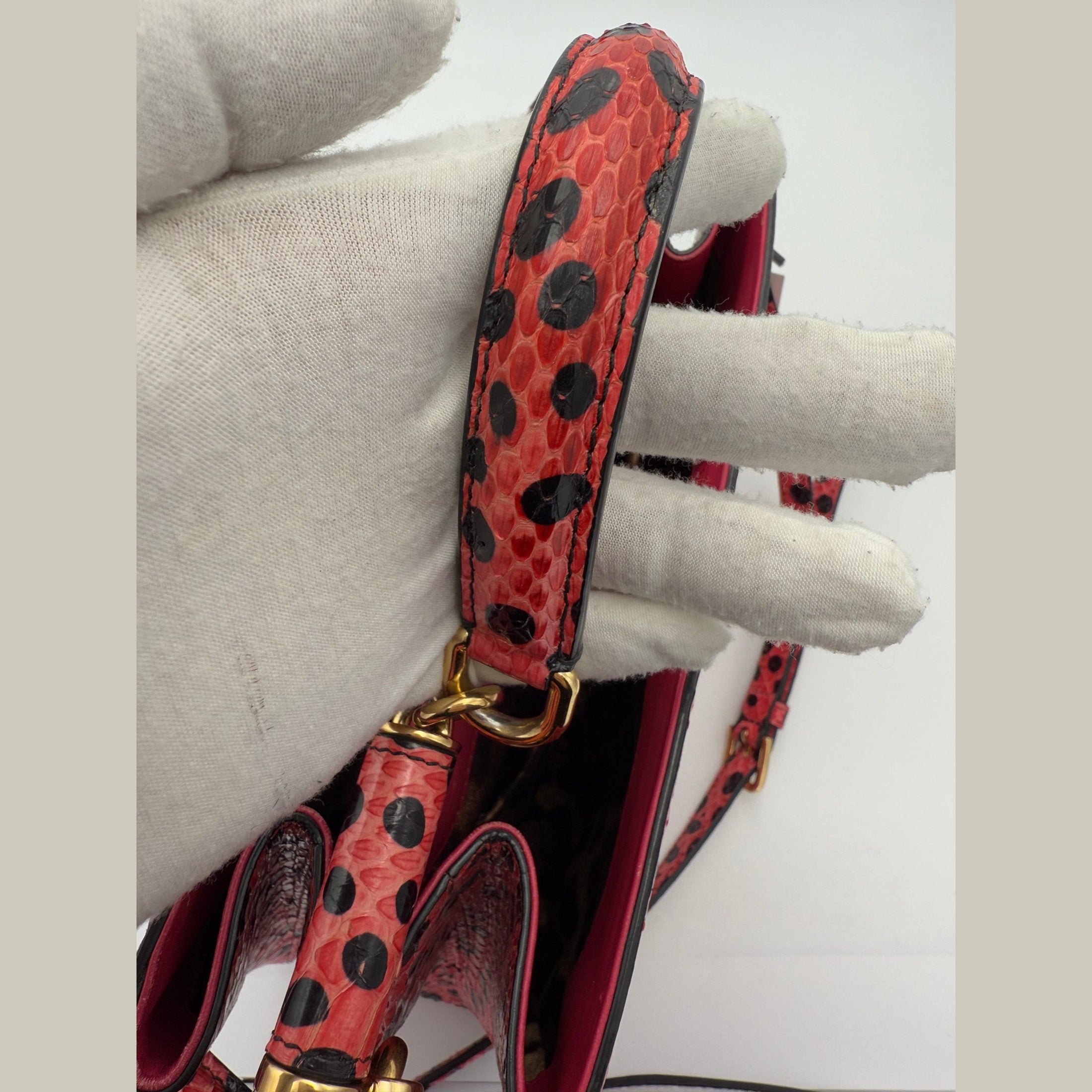 Dolce & Gabbana DOLCE & GABBANA Sicily in Reptile Skin Handbag