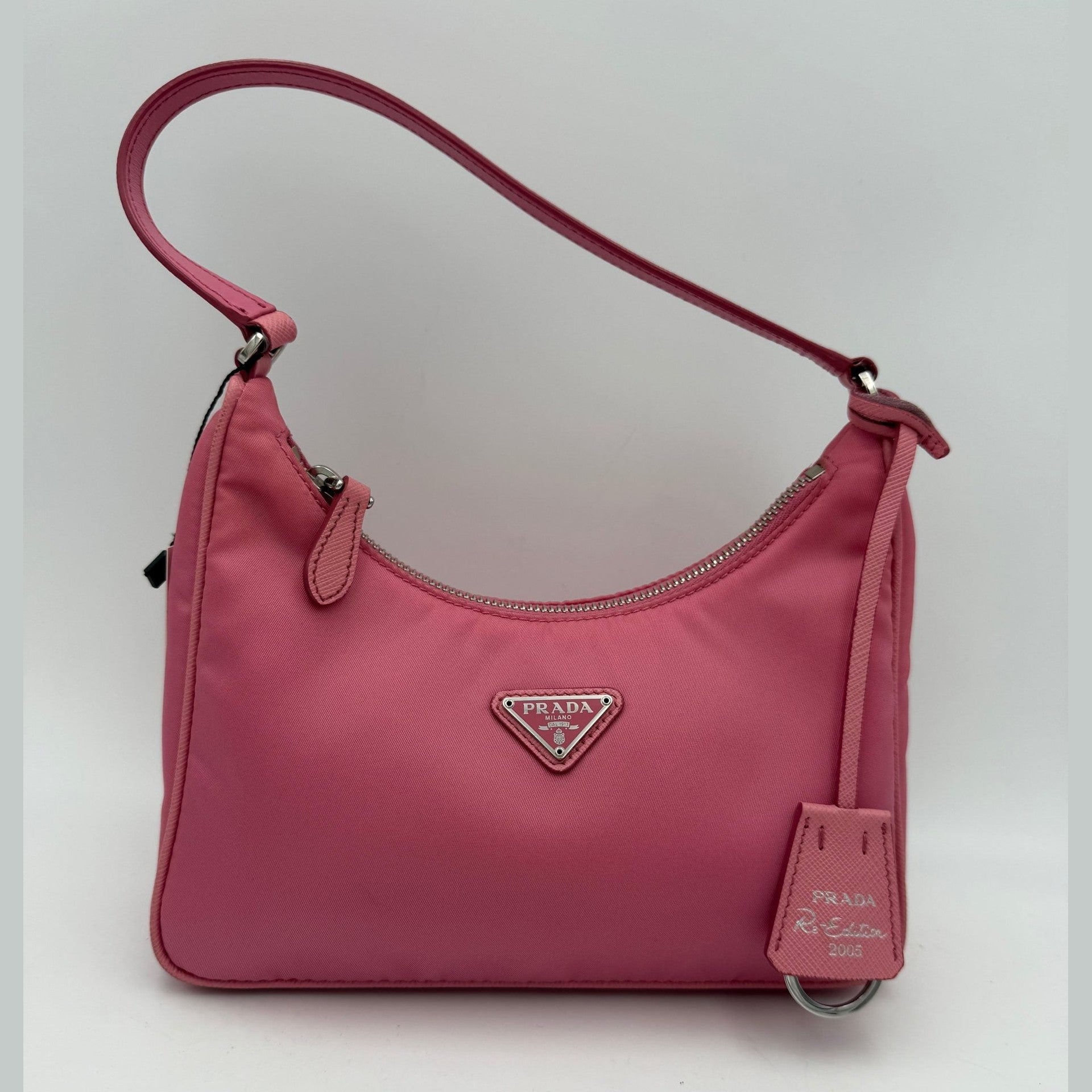 Prada HOBO Re-Nylon Pink Handbag