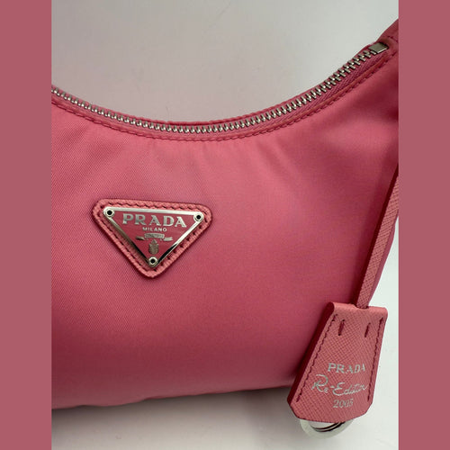 Prada PRADA HOBO Re-Nylon Pink Handbag