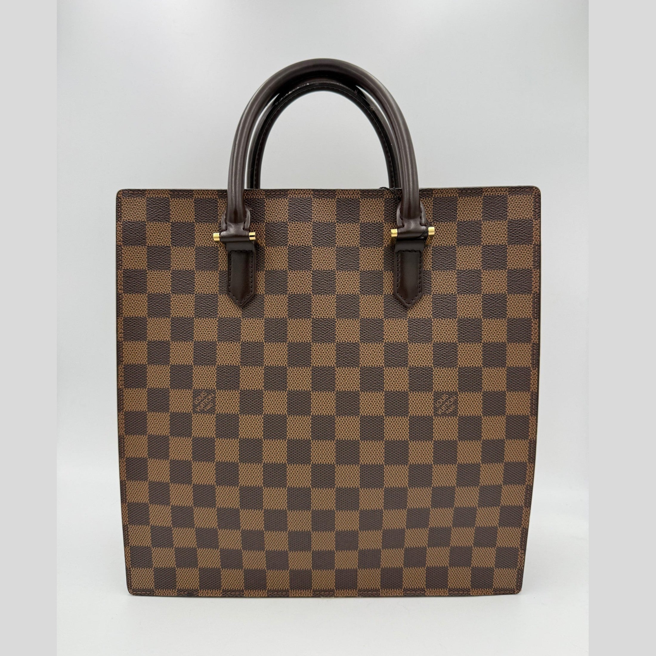Louis Vuitton LOUIS VUITTON SAC PLAT PARIS PM Damier Ebene Handbag
