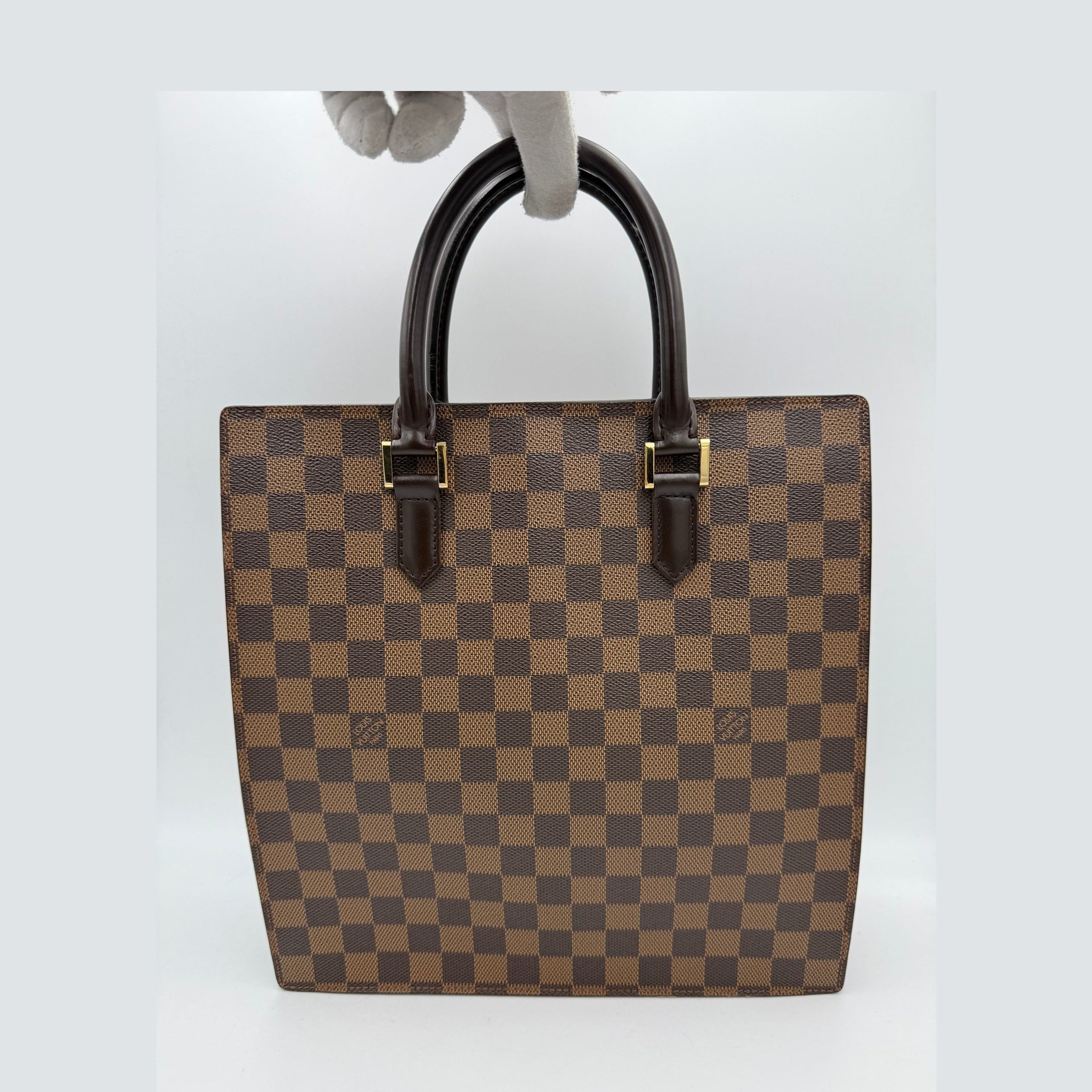 Louis Vuitton LOUIS VUITTON SAC PLAT PARIS PM Damier Ebene Handbag