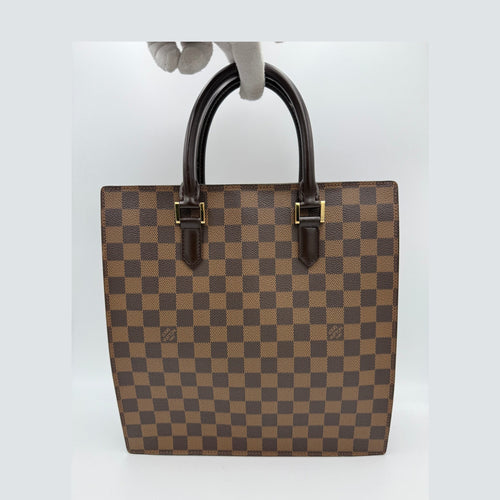 Louis Vuitton LOUIS VUITTON SAC PLAT PARIS PM Damier Ebene Handbag