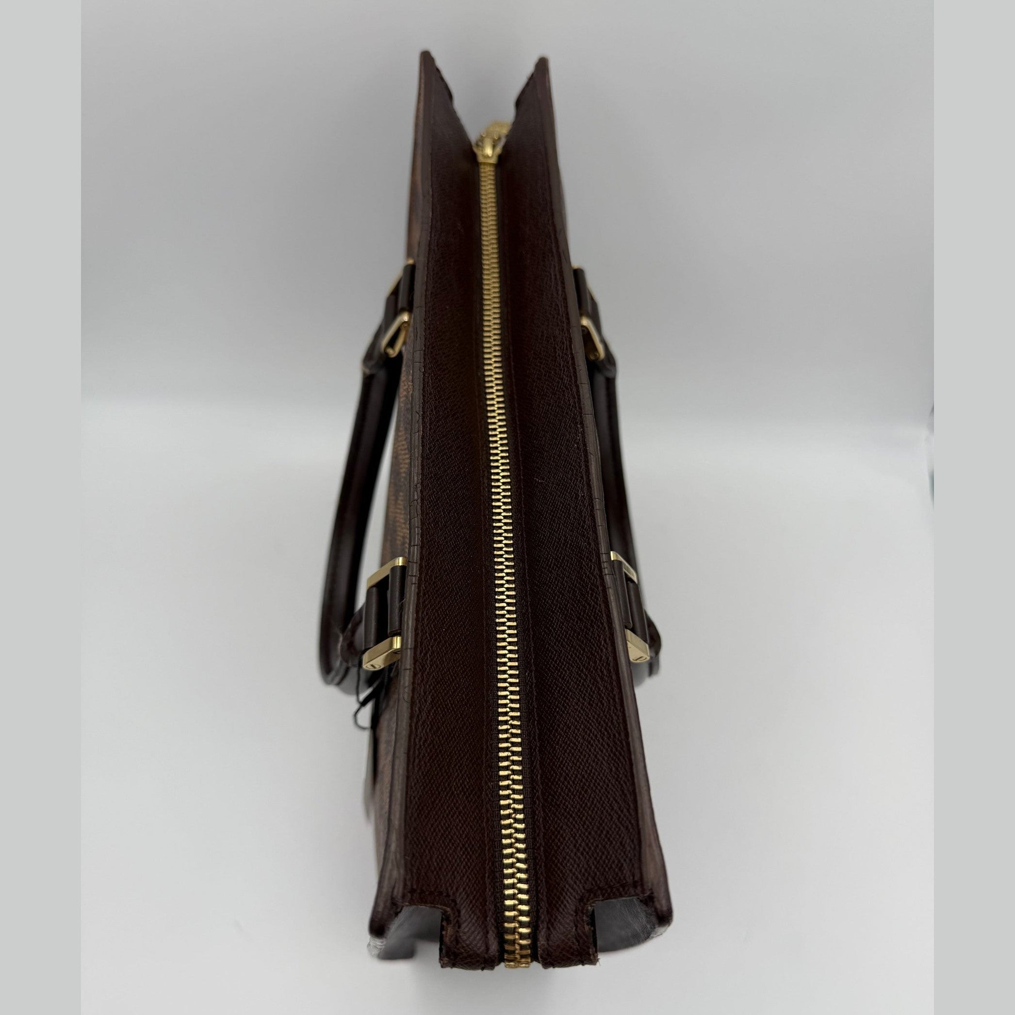 Louis Vuitton LOUIS VUITTON SAC PLAT PARIS PM Damier Ebene Handbag