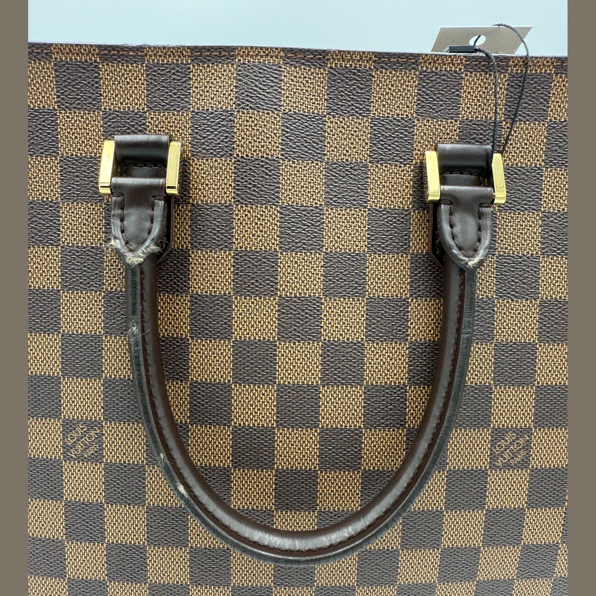 Louis Vuitton LOUIS VUITTON SAC PLAT PARIS PM Damier Ebene Handbag