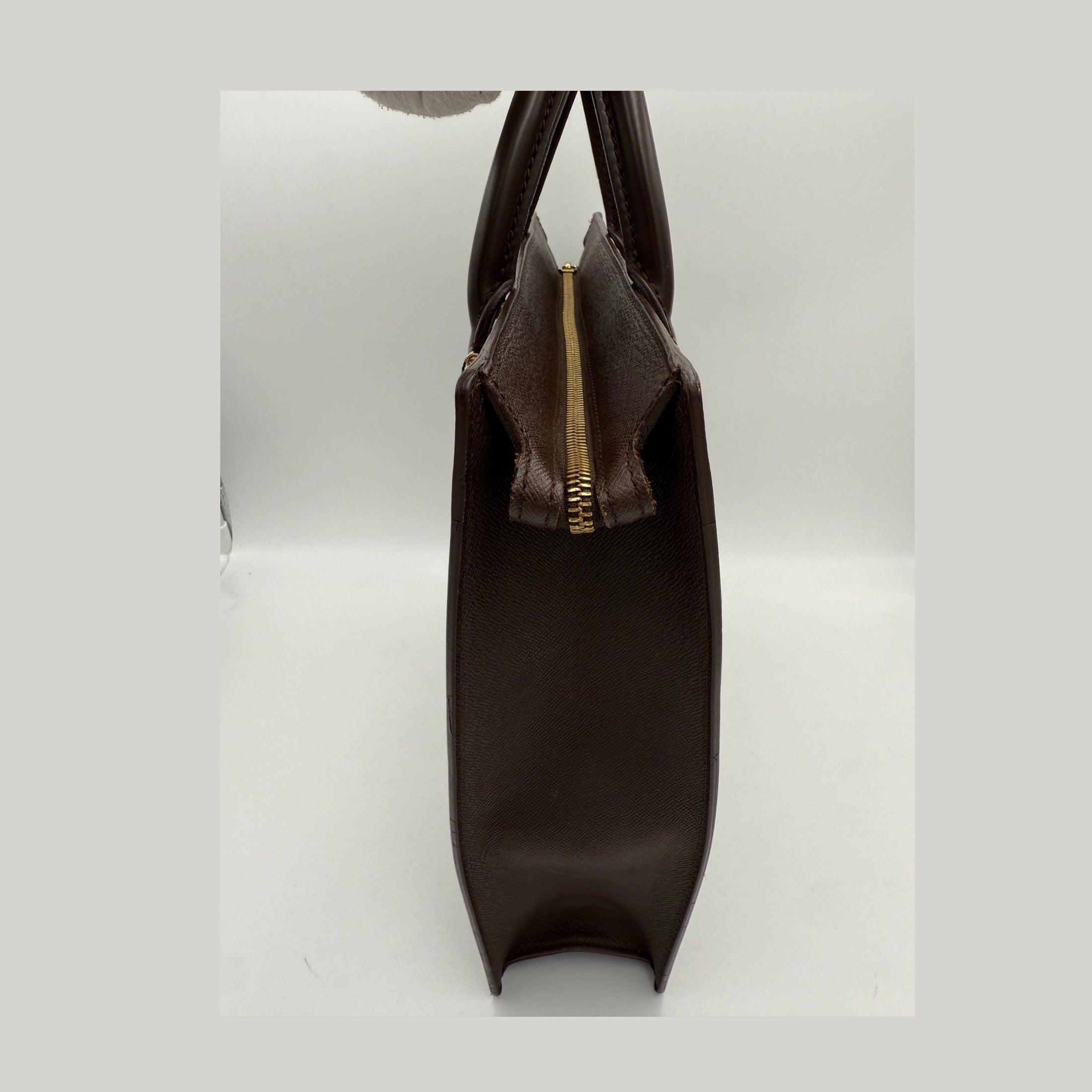 Louis Vuitton LOUIS VUITTON SAC PLAT PARIS PM Damier Ebene Handbag