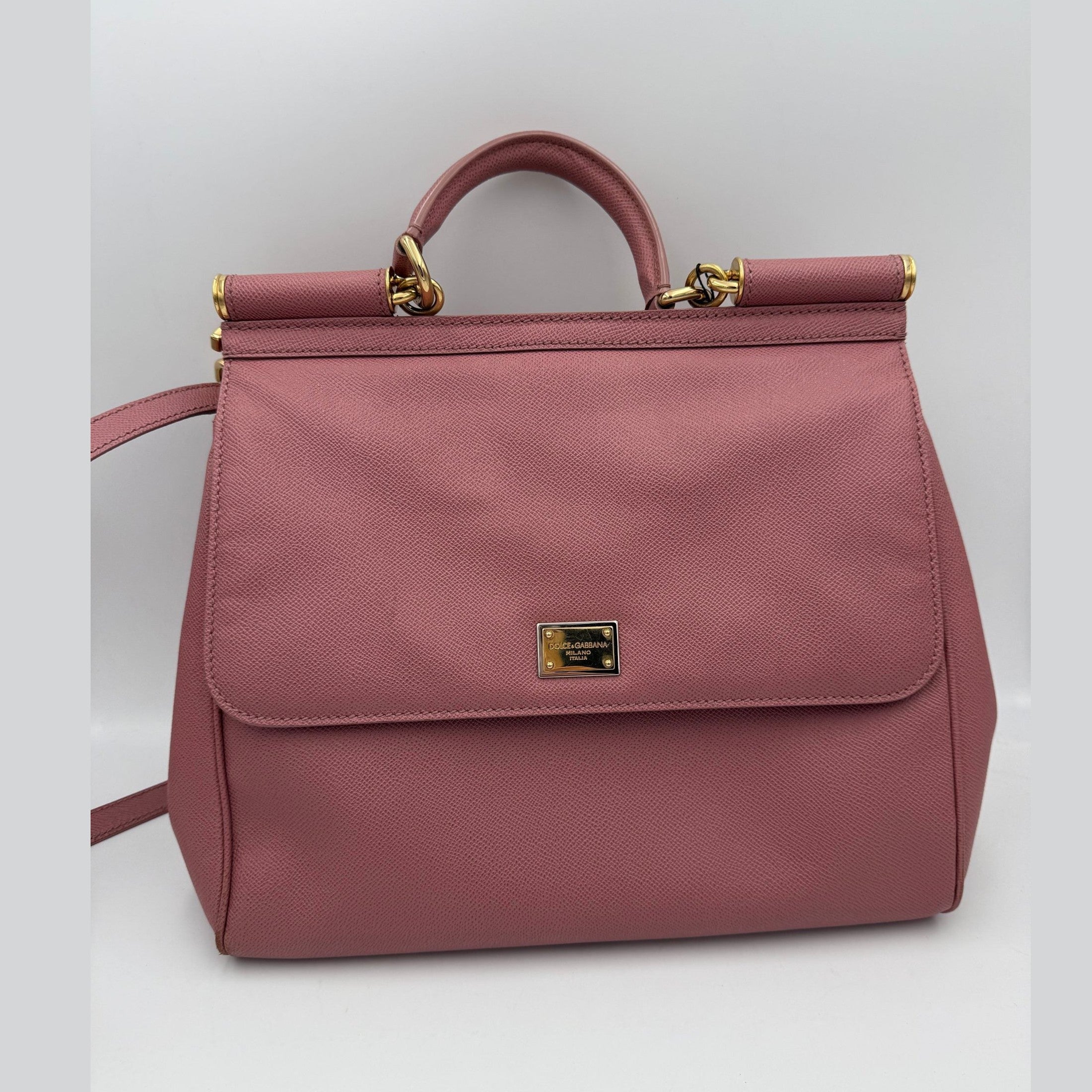 Dolce & Gabbana DOLCE & GABBANA SICILY Pink Large Handbag