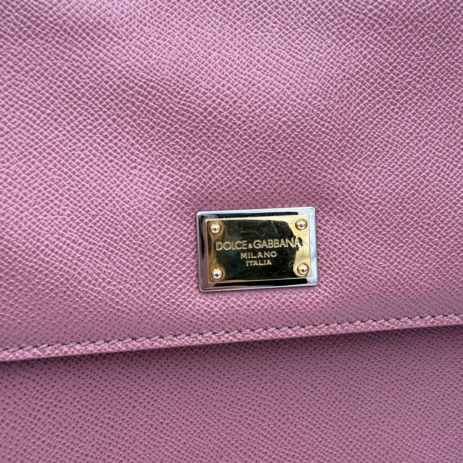 Dolce & Gabbana DOLCE & GABBANA SICILY Pink Large Handbag