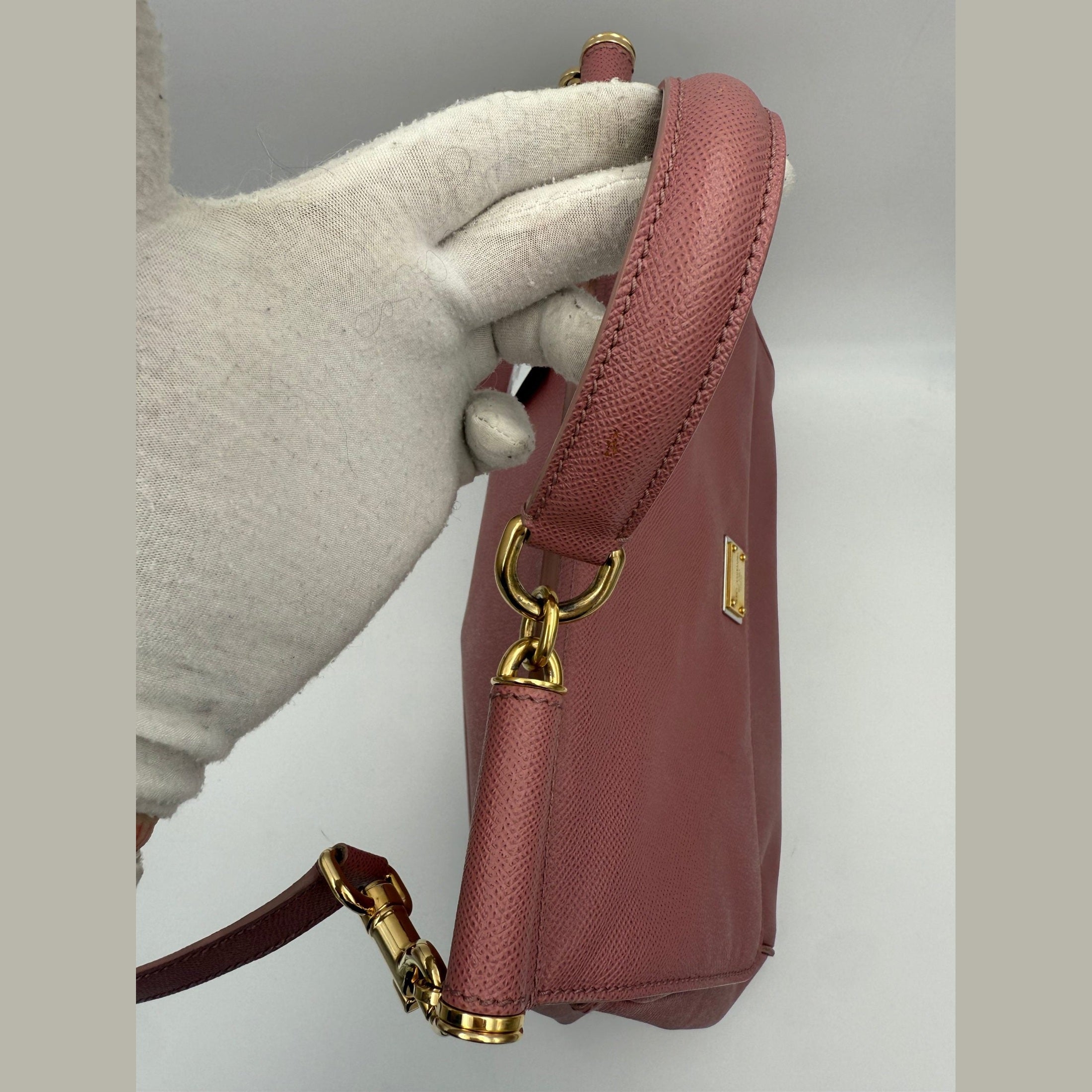 Dolce & Gabbana DOLCE & GABBANA SICILY Pink Large Handbag