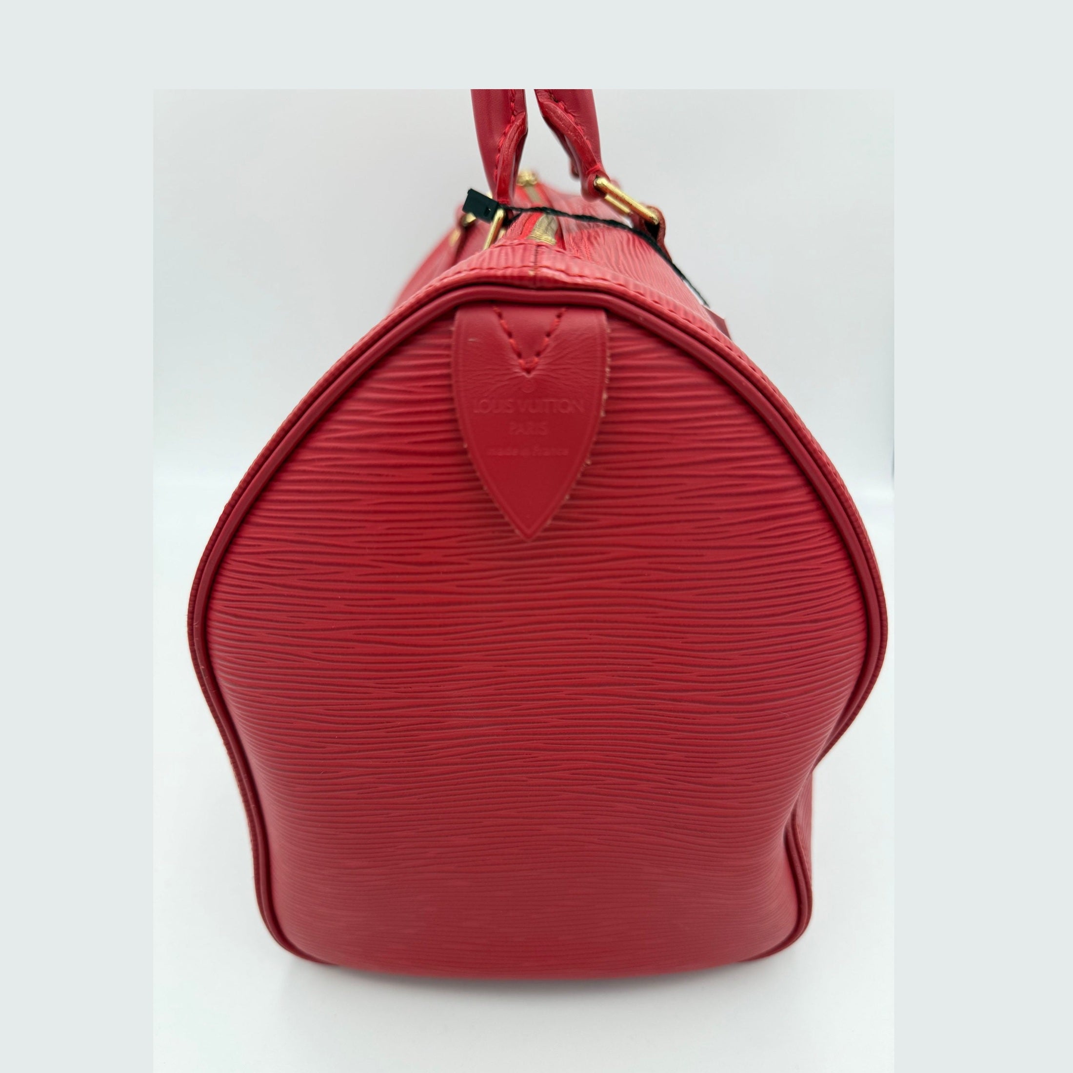 Louis Vuitton LOUIS VUITTON Speedy 35 EPI Red Handbag